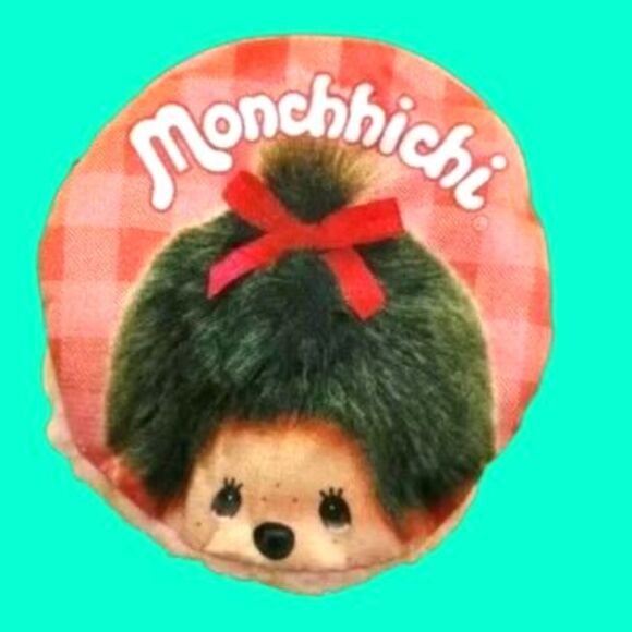 Monchhichi Round Fluffy Small Pouch - Picture 1 of 5